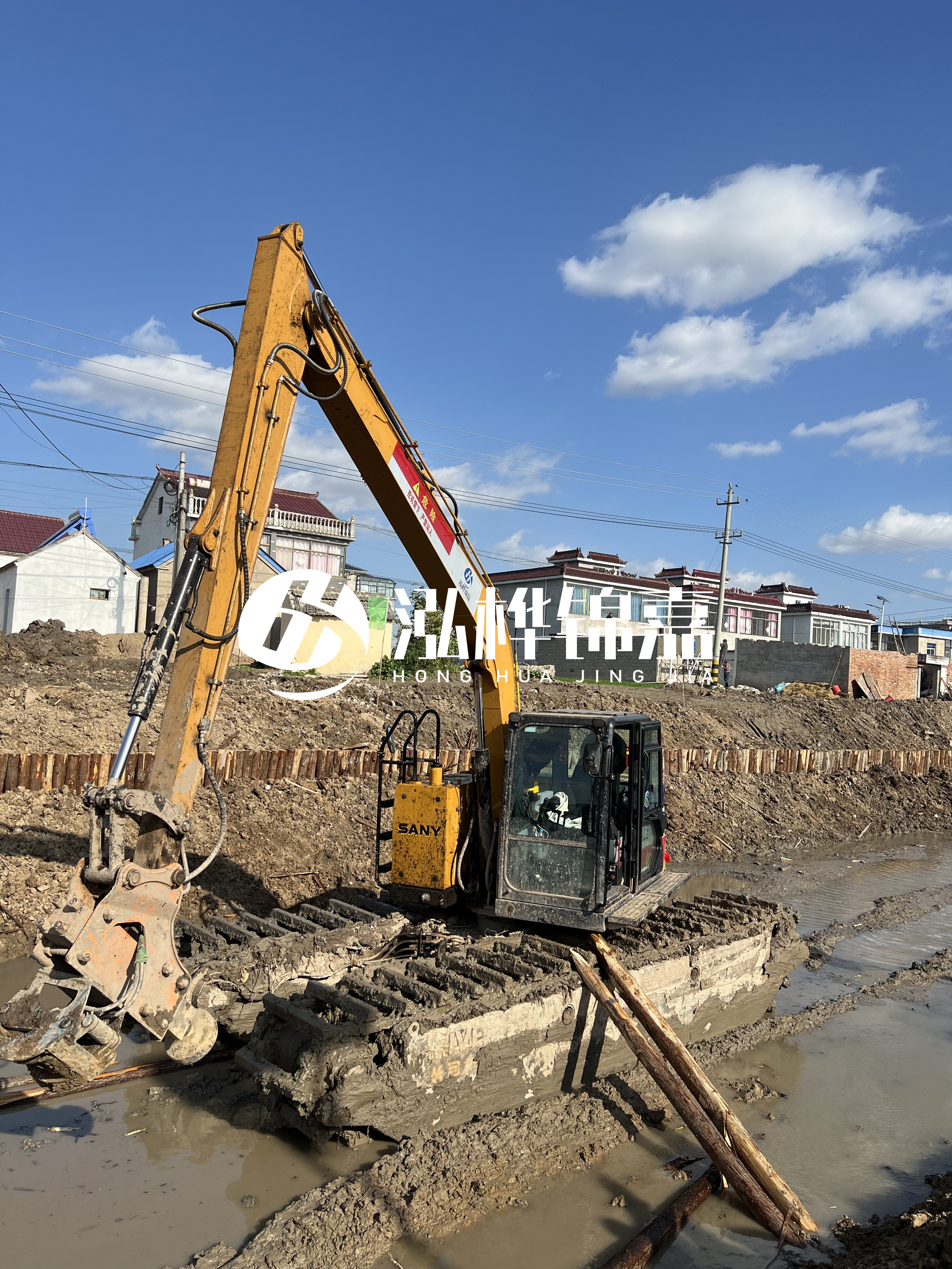 汕頭松木樁源頭廠家-河道護坡打樁對河岸保護有何作用？